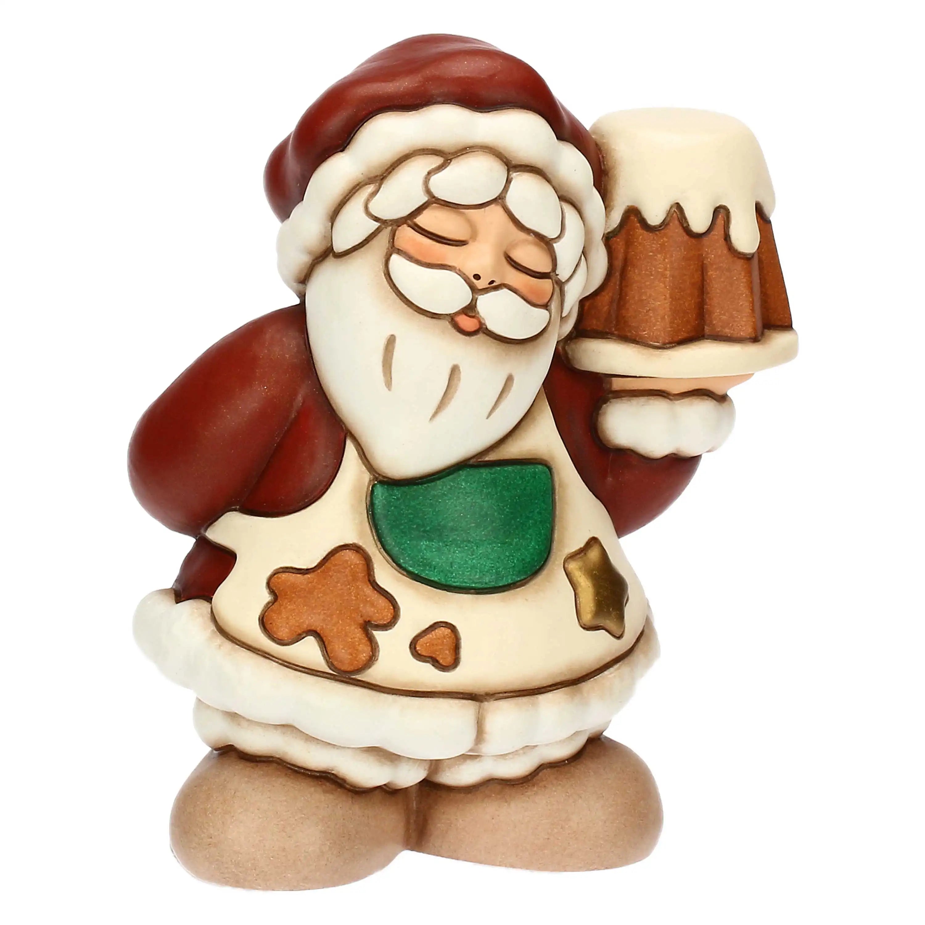 Thun - Babbo Natale con pandoro in ceramica piccolo | Rohome