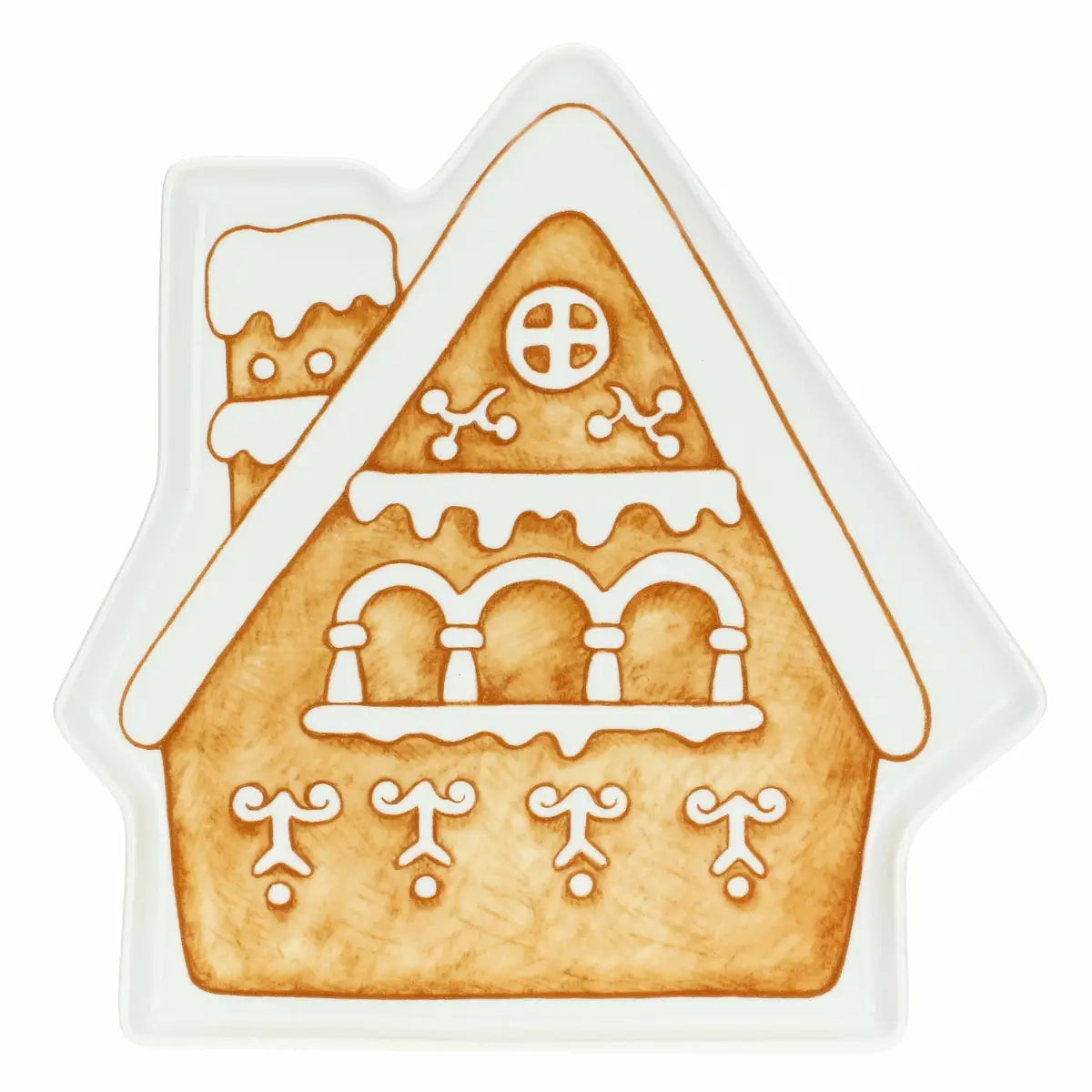 Thun - Piatto a forma di casetta in porcellana Thunland | Rohome