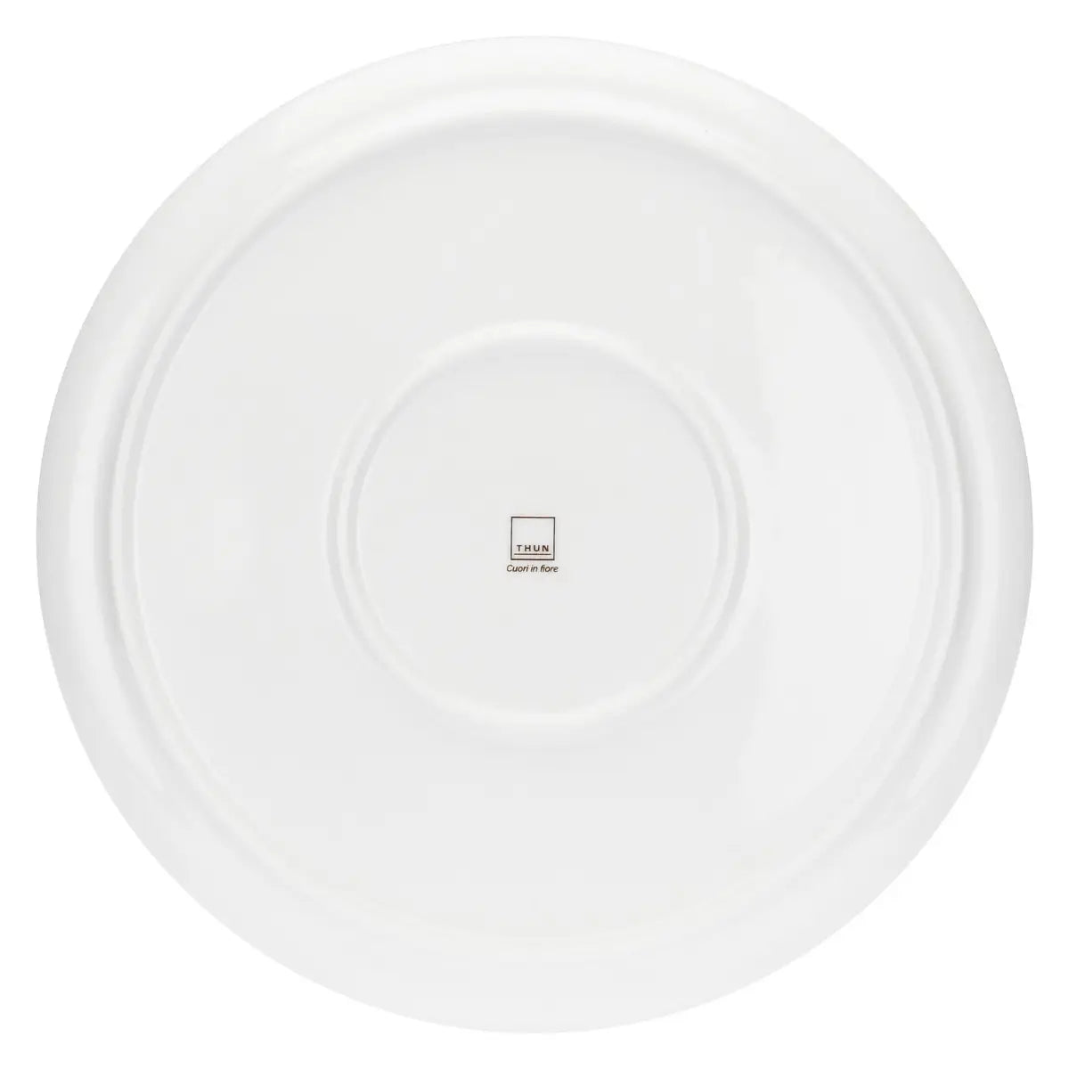 Thun - Piatto grande in porcellana linea cuori in fiore | Rohome