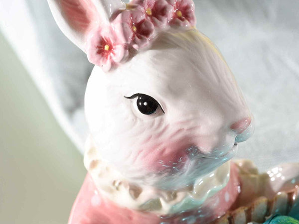 Cestino in ceramica con coniglio pasqua | rohome - Rohome
