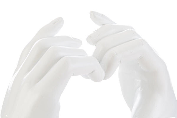 Cuore mani in resina colore bianco | rohome - Rohome