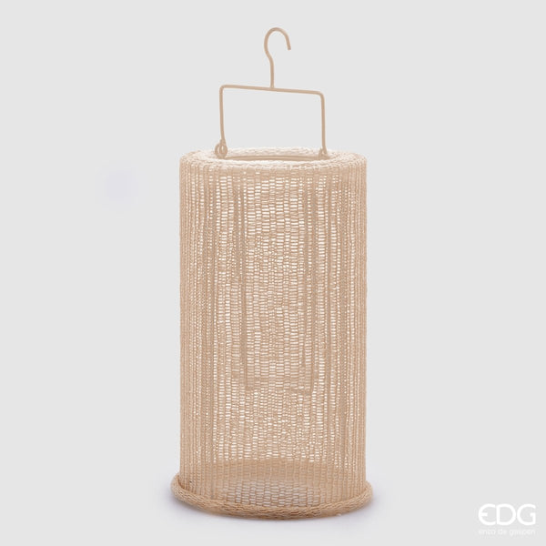 Edg - lanterna cilindro con manico h33 sabbia | rohome - Rohome