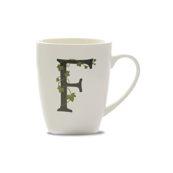 La porcellana bianca - mug lettera f | rohome - Rohome