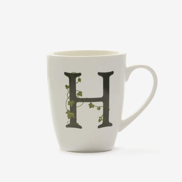 La porcellana bianca - mug lettera h | rohome - Rohome