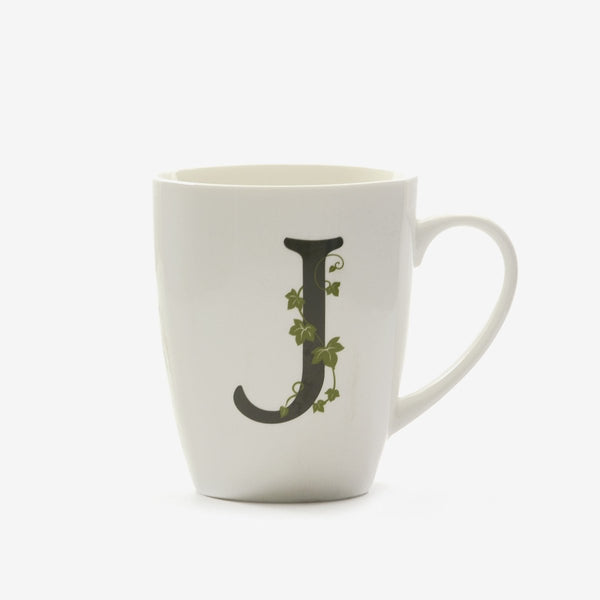 La porcellana bianca - mug lettera j | rohome - Rohome