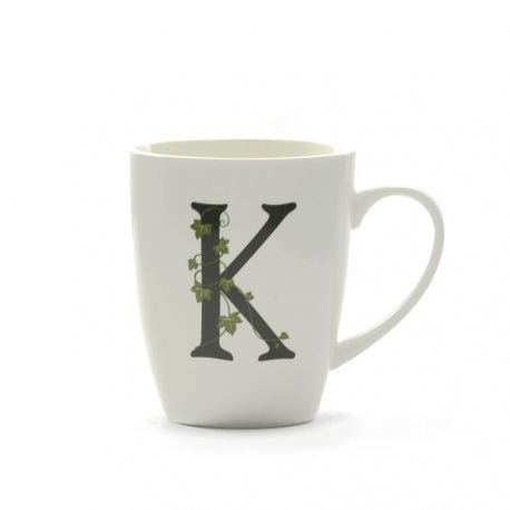La porcellana bianca - mug lettera k | rohome - Rohome