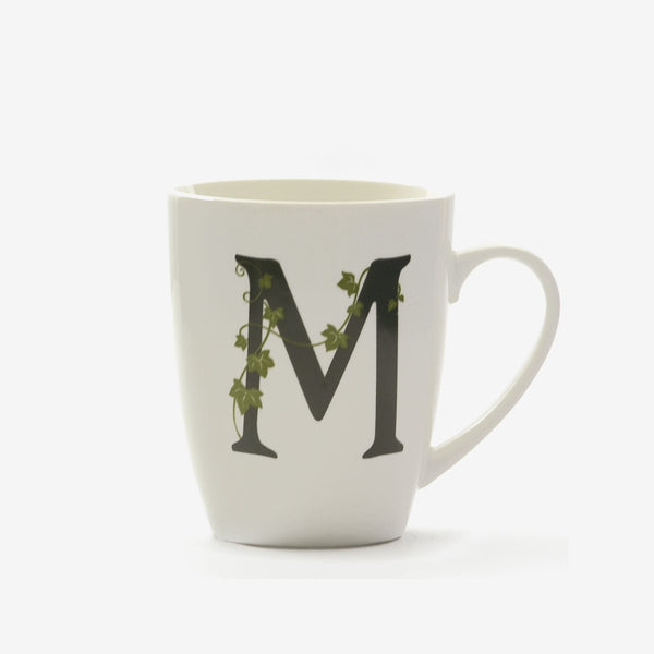 La porcellana bianca - mug lettera m | rohome - Rohome