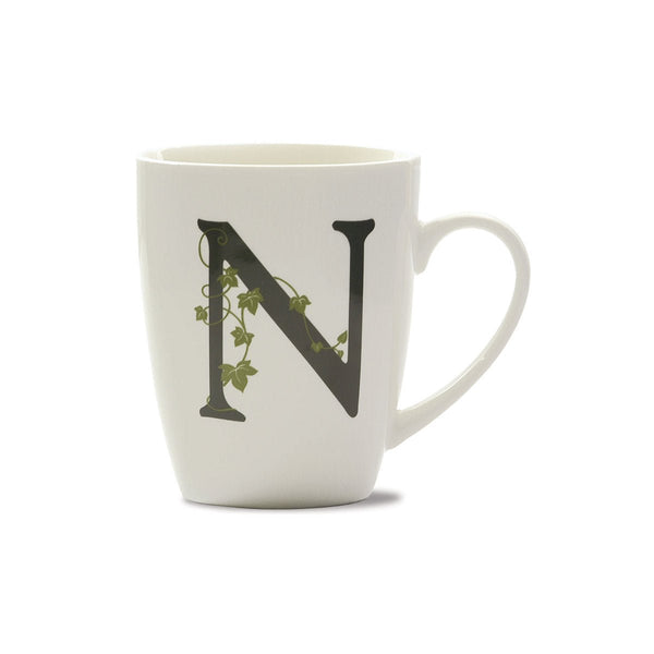 La porcellana bianca - mug lettera n | rohome - Rohome