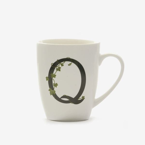 La porcellana bianca - mug lettera q | rohome - Rohome