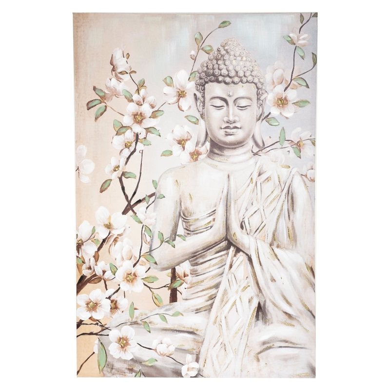 Quadro buddha fiori