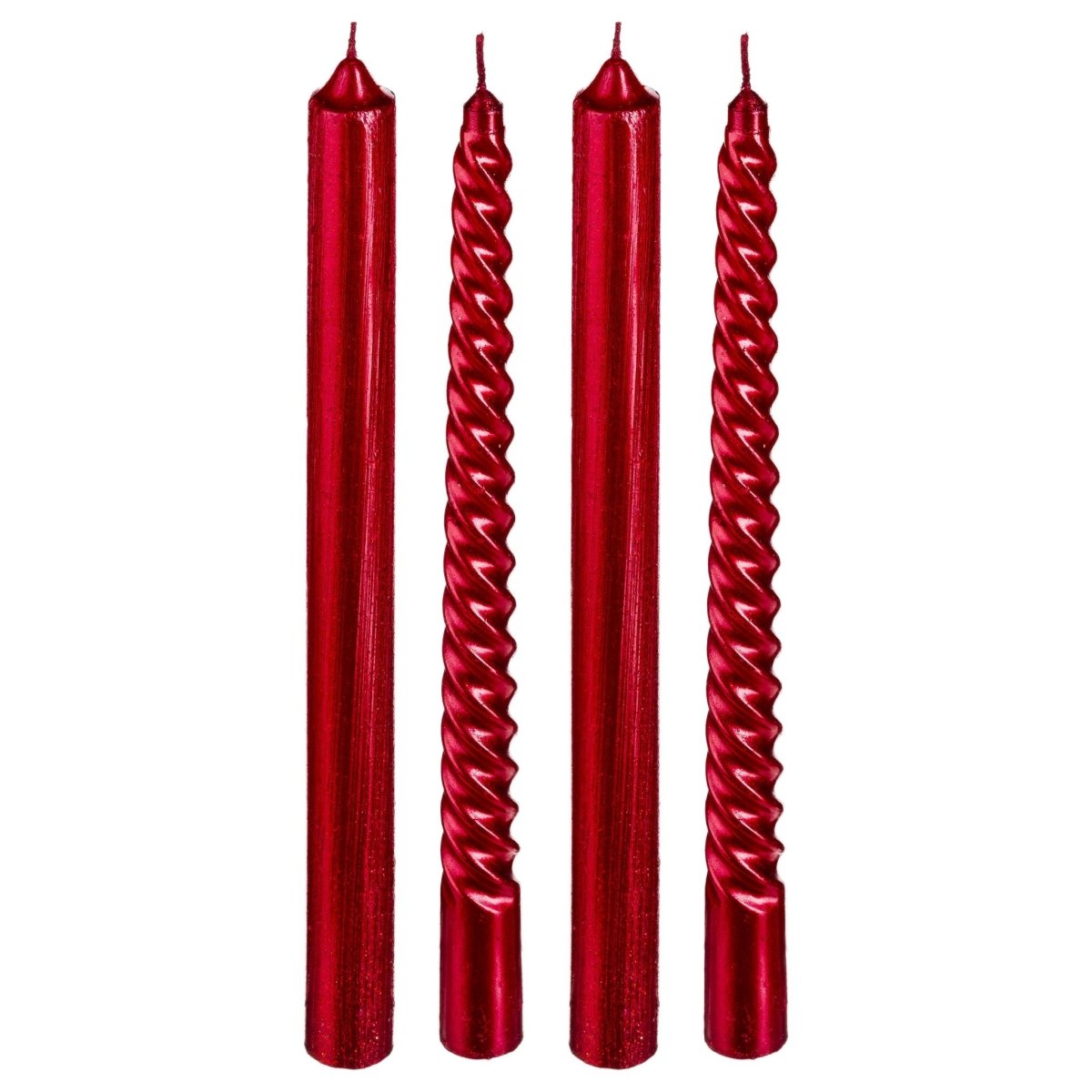 Set 4 candele rosso | rohome - Rohome