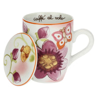 Thun - mug con coperchio fiori e fantasia | rohome - Rohome