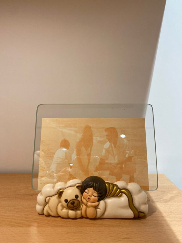 Thun - portafoto angelo con teddy in vetro | rohome - Rohome