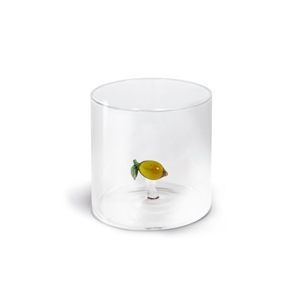 Wd - bicchieri in vetro decoro limone | rohome - Rohome