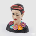 Edg - Vaso arredo Frida in ceramica con orecchini h.34cm | Rohome