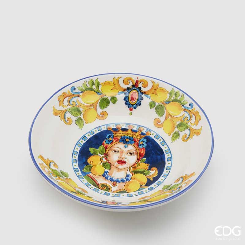 Edg - Piatto Caltagirone fondo Lei D. 29cm | Rohome