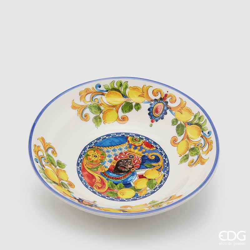 Edg - Piatto Caltagirone fondo Lui D. 29cm | Rohome