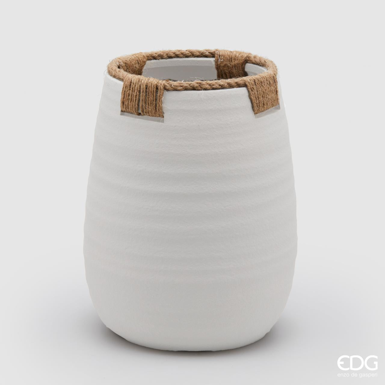 Edg - Vaso in terracotta con corde long h 29 | Rohome