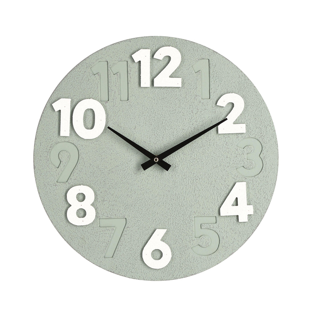 Orologio da parete timing verde salvia d.40cm | Rohome