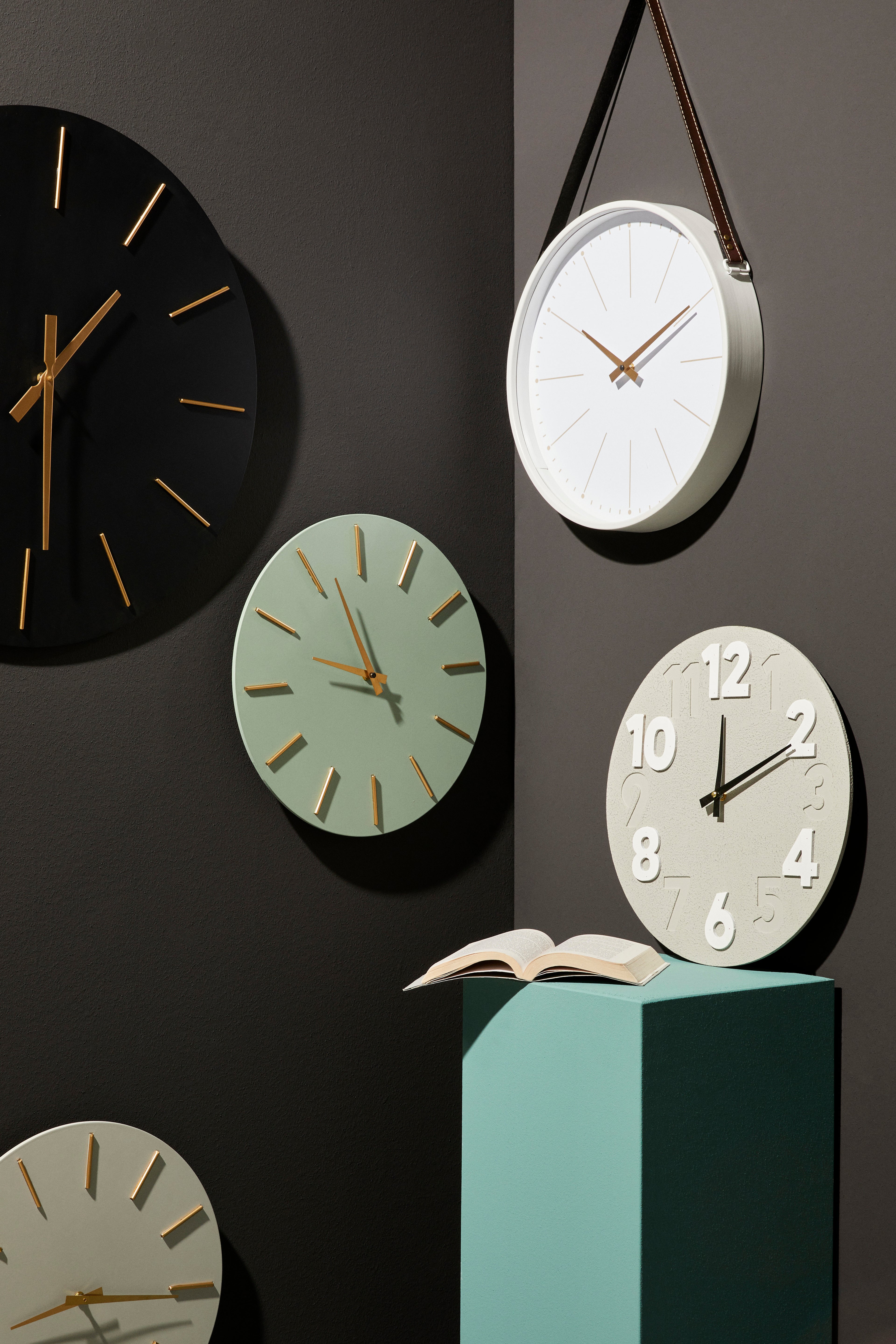 Orologio da parete timing verde salvia d.40cm | Rohome