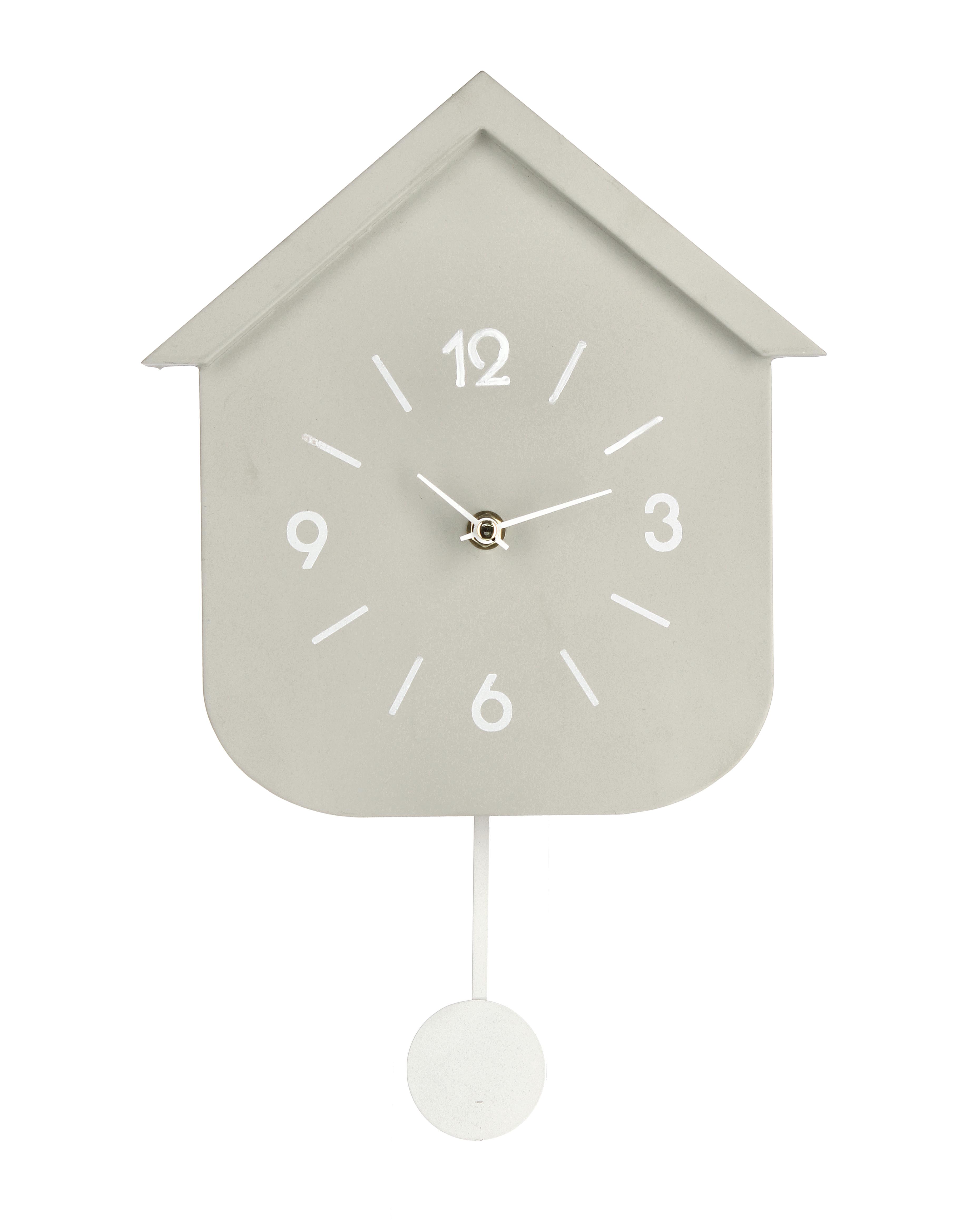 Orologio a pendolo tortora h.37.5cm  | rohome