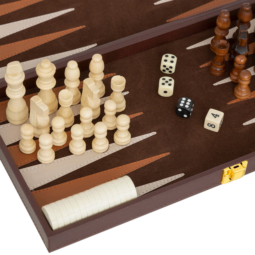 Gioco backgammon e degli scacchi con base in legno | Rohome