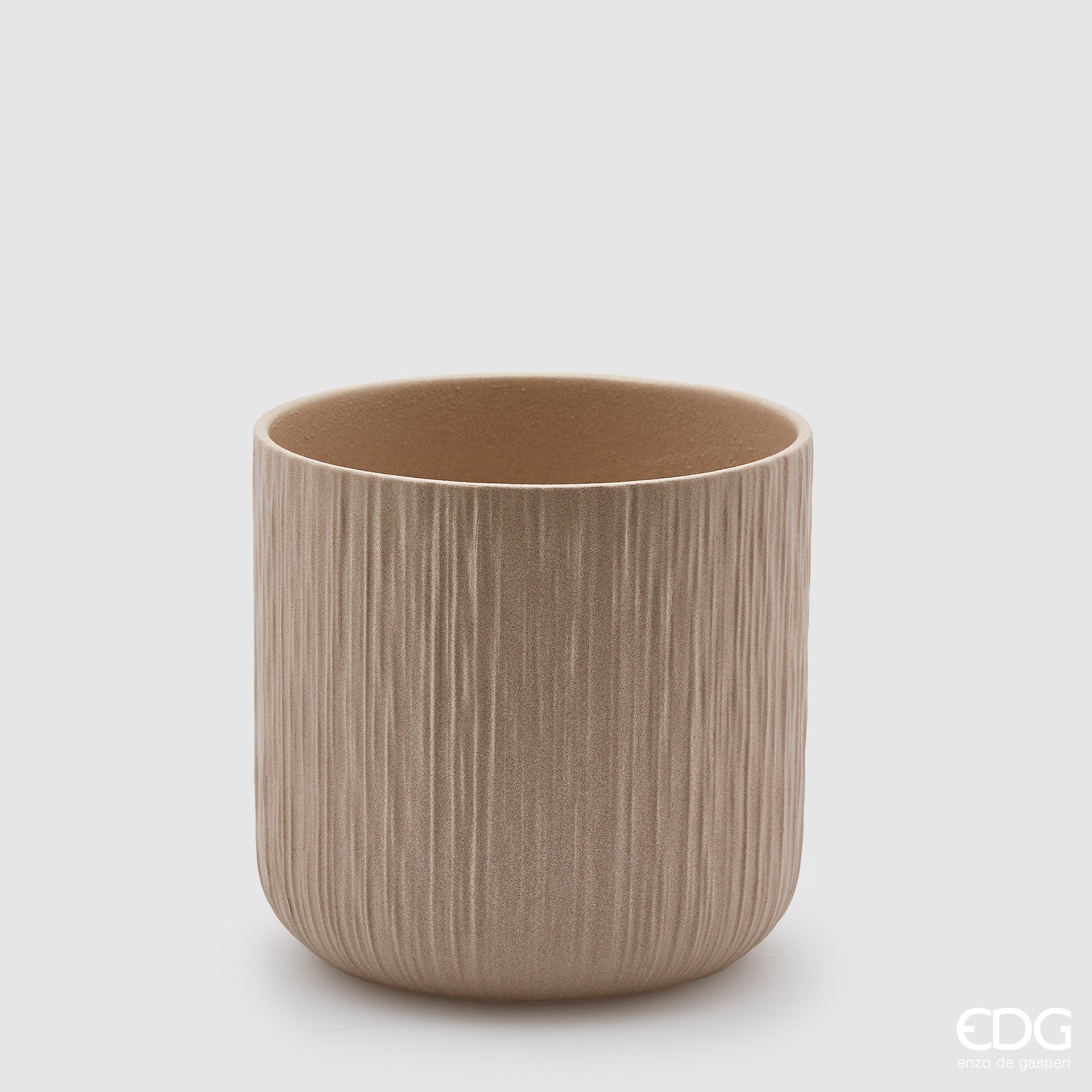 Edg - Vaso in ceramica colore sabbia | Rohome