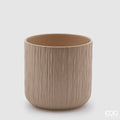 Edg - Vaso in ceramica colore sabbia grande | Rohome