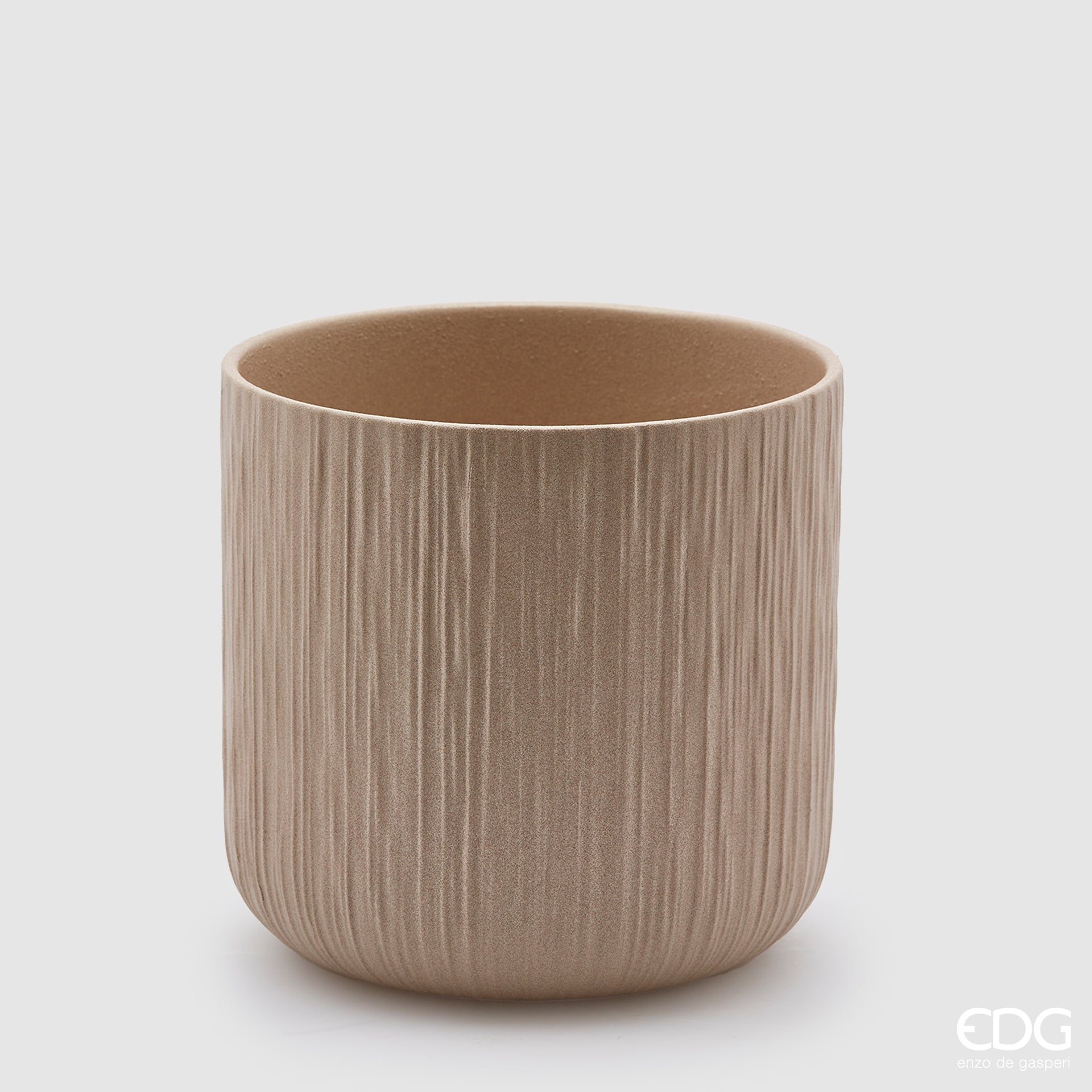 Edg - Vaso in ceramica colore sabbia grande | Rohome