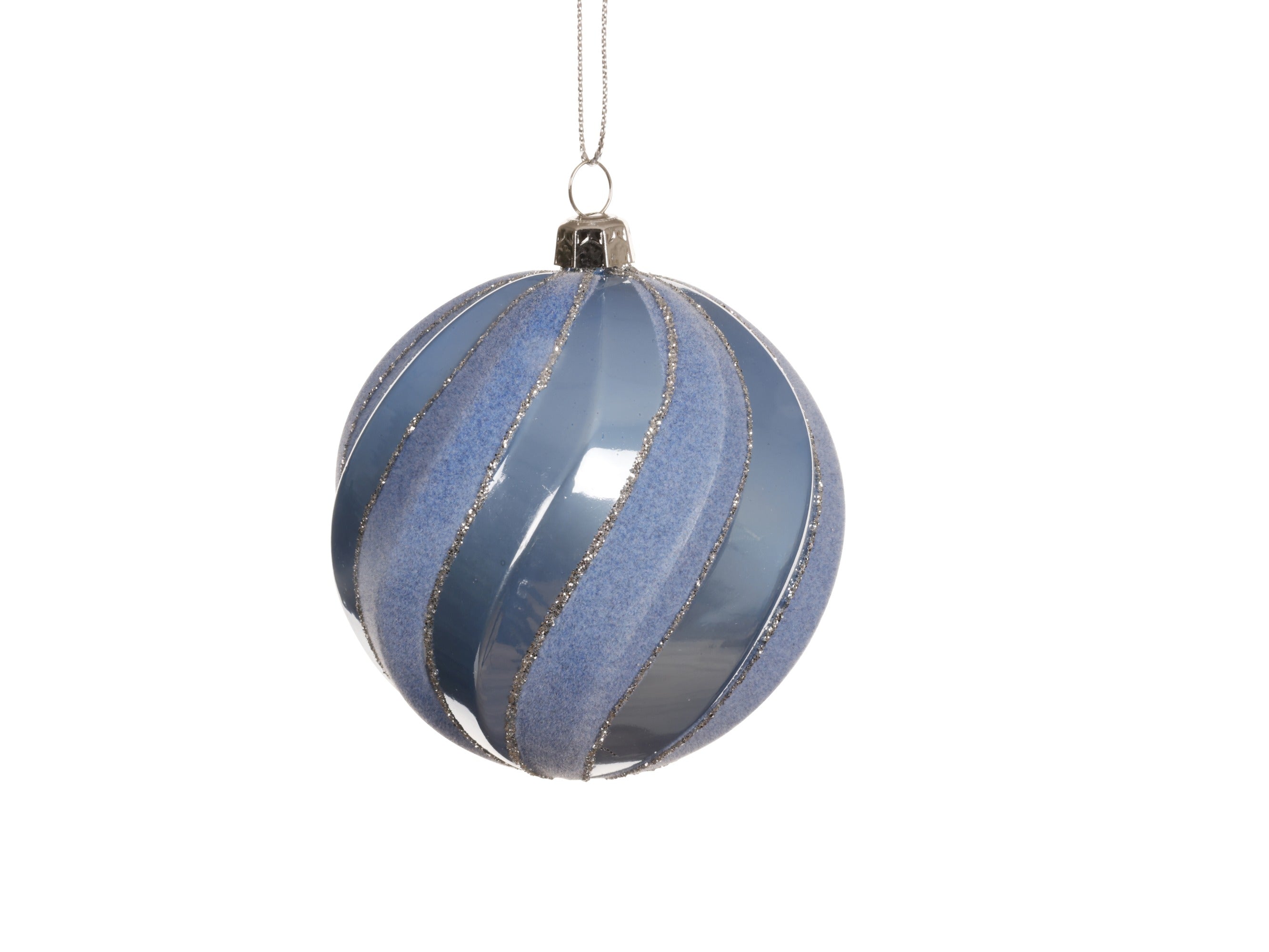 Palla di natale d.8cm colore sky blue | Rohome