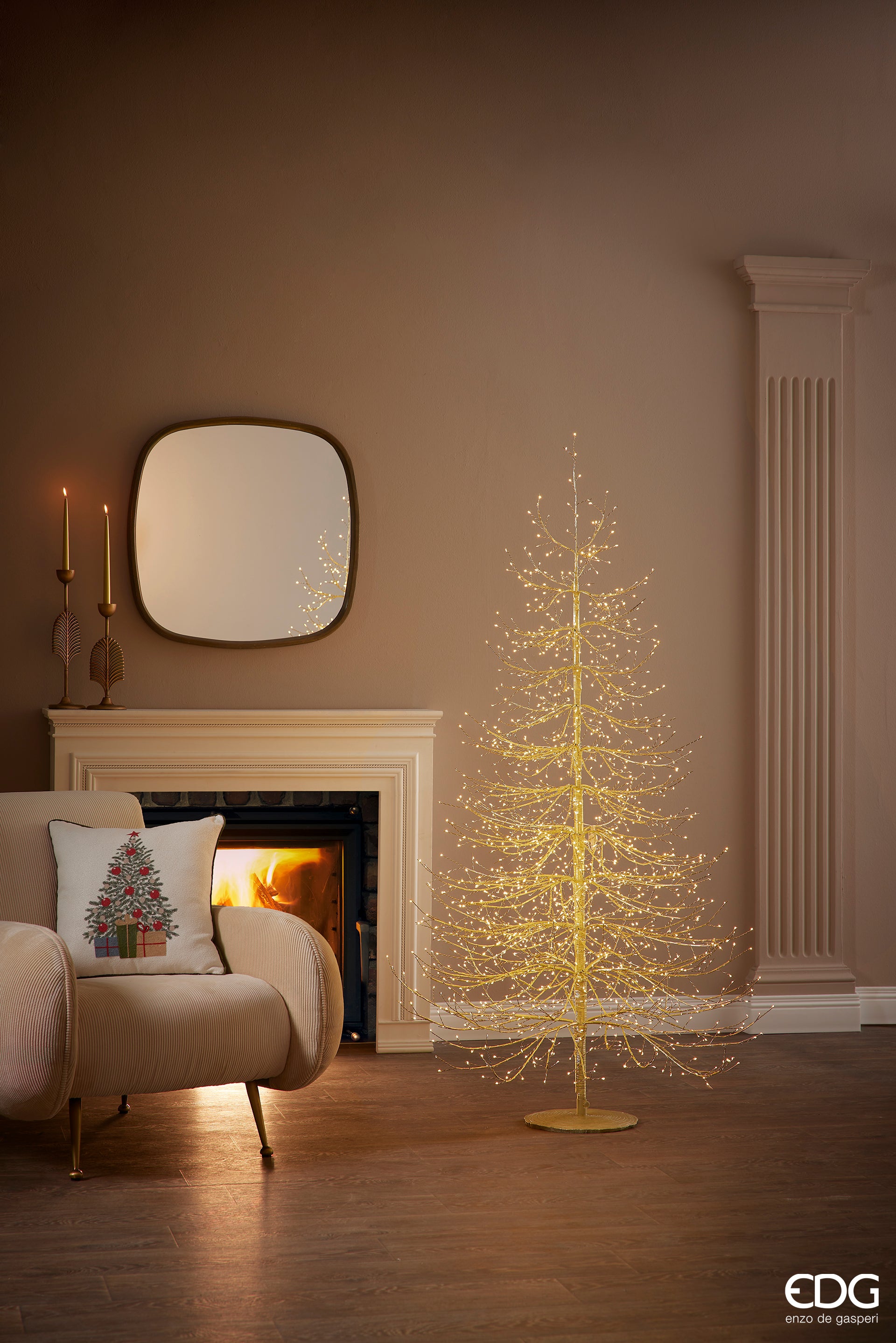 Edg - albero faggio rich luminoso 1940 led gold | rohome