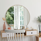 Specchio rotondo gold d 76cm | rohome - Rohome