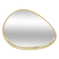 Gold metal and glass tray | rohome