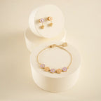 Thun - Bracciale in metallo con fiori smaltati | Rohome