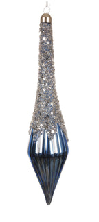 Decorazione Natalizia Goccia con Cristalli e Paillettes | Rohome