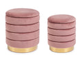 Pouf contenitore arin rosa antico | rohome