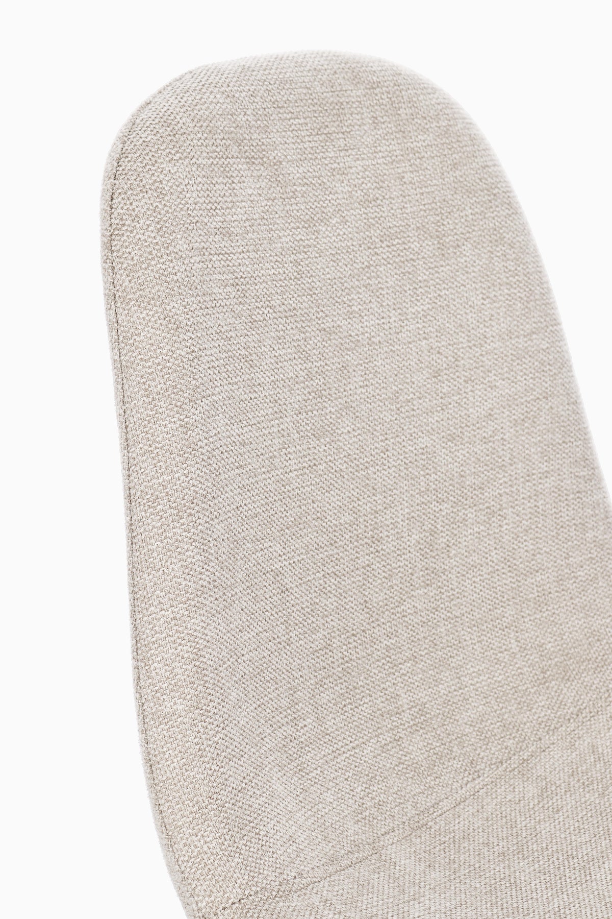 Sedia in tessuto tortora beige con gambe in acciaio verniciate | Rohome