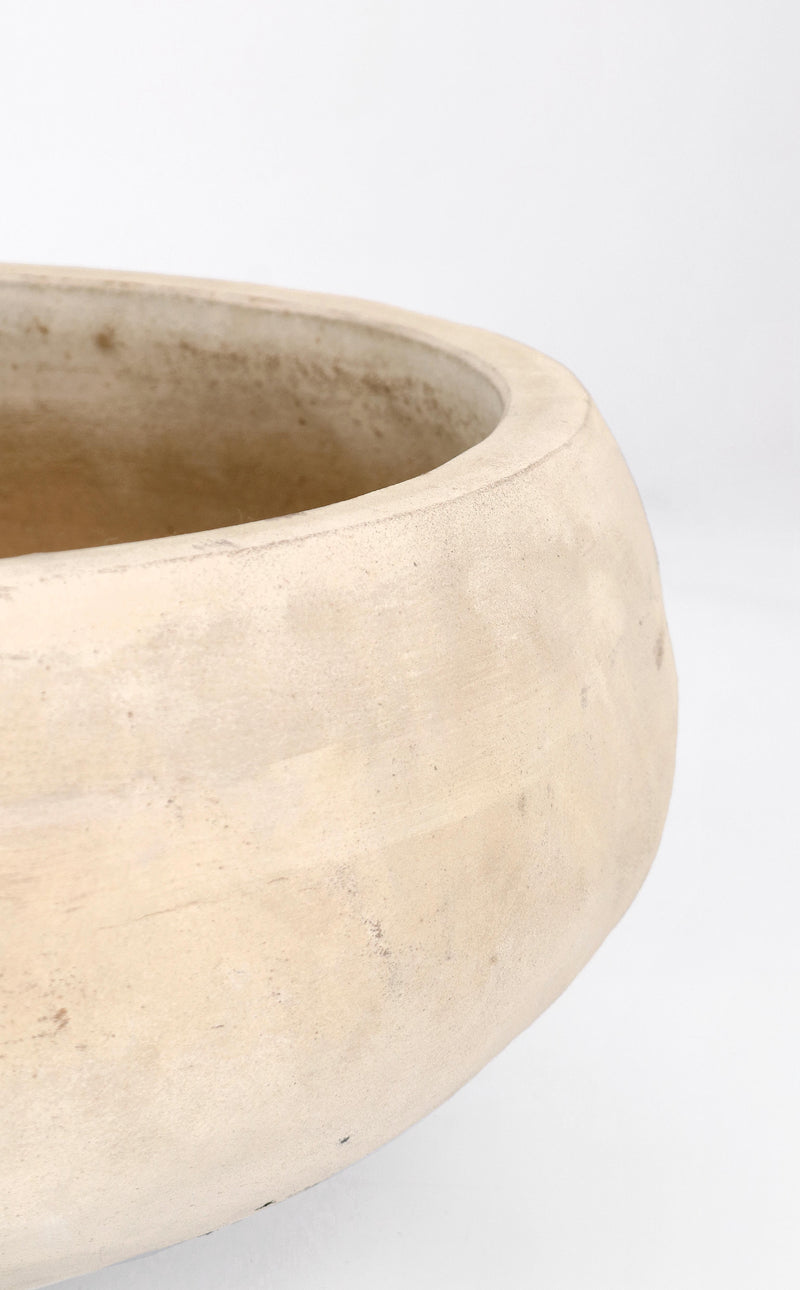 Vaso ciotola in terracotta chiara | rohome