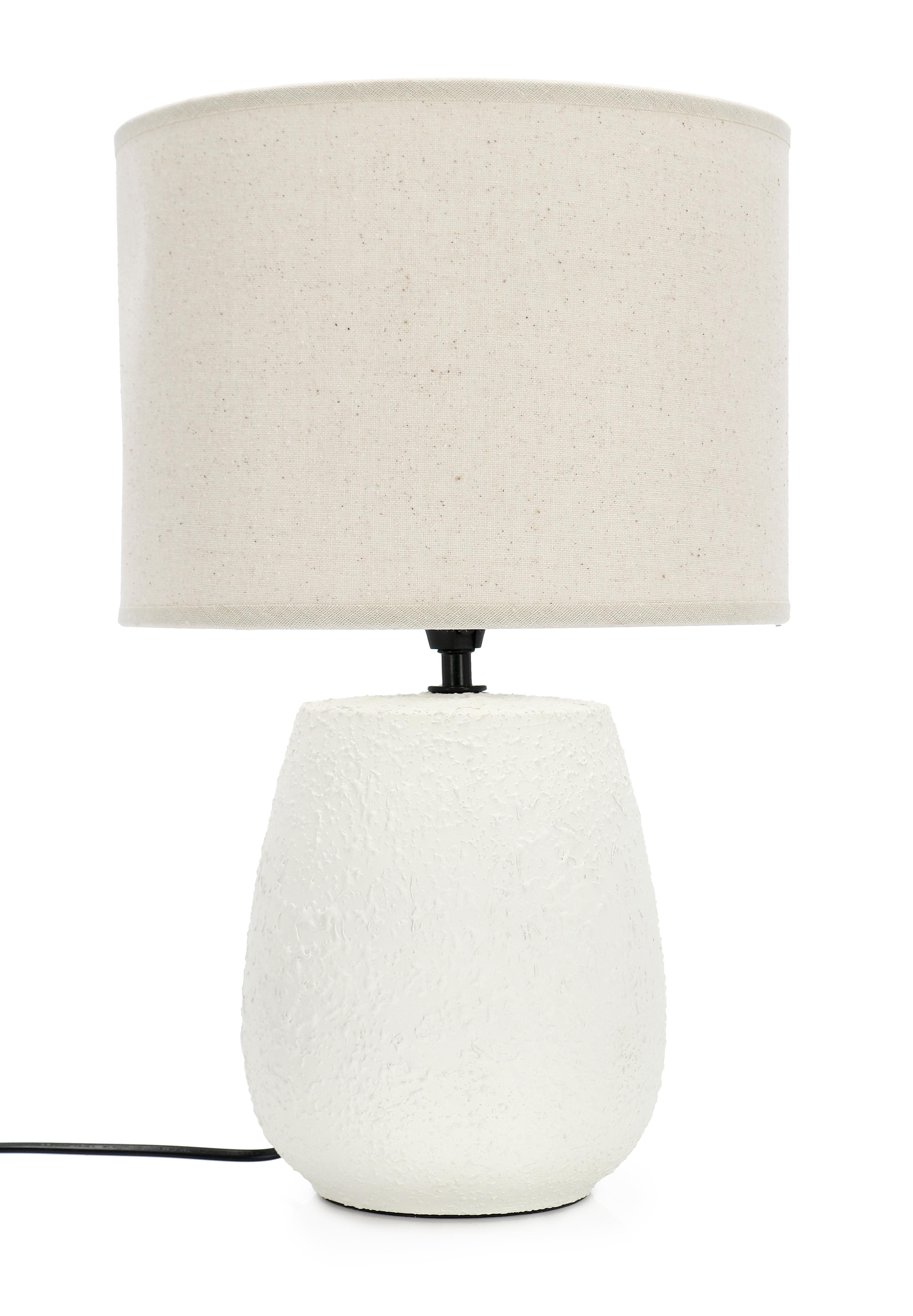 Lampada da tavolo irvin colore bianco h 41,5cm | Rohome