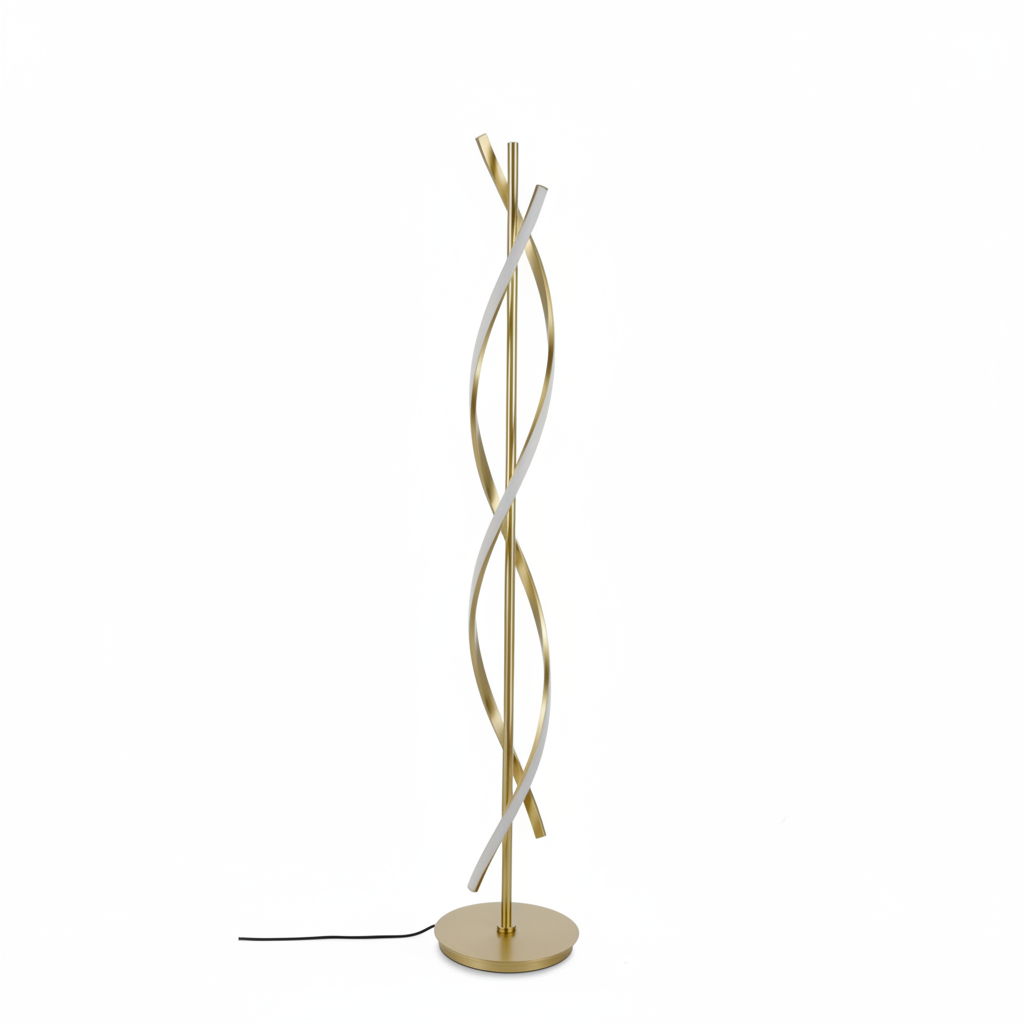 Piantana Alken in metallo oro H .154cm | Rohome