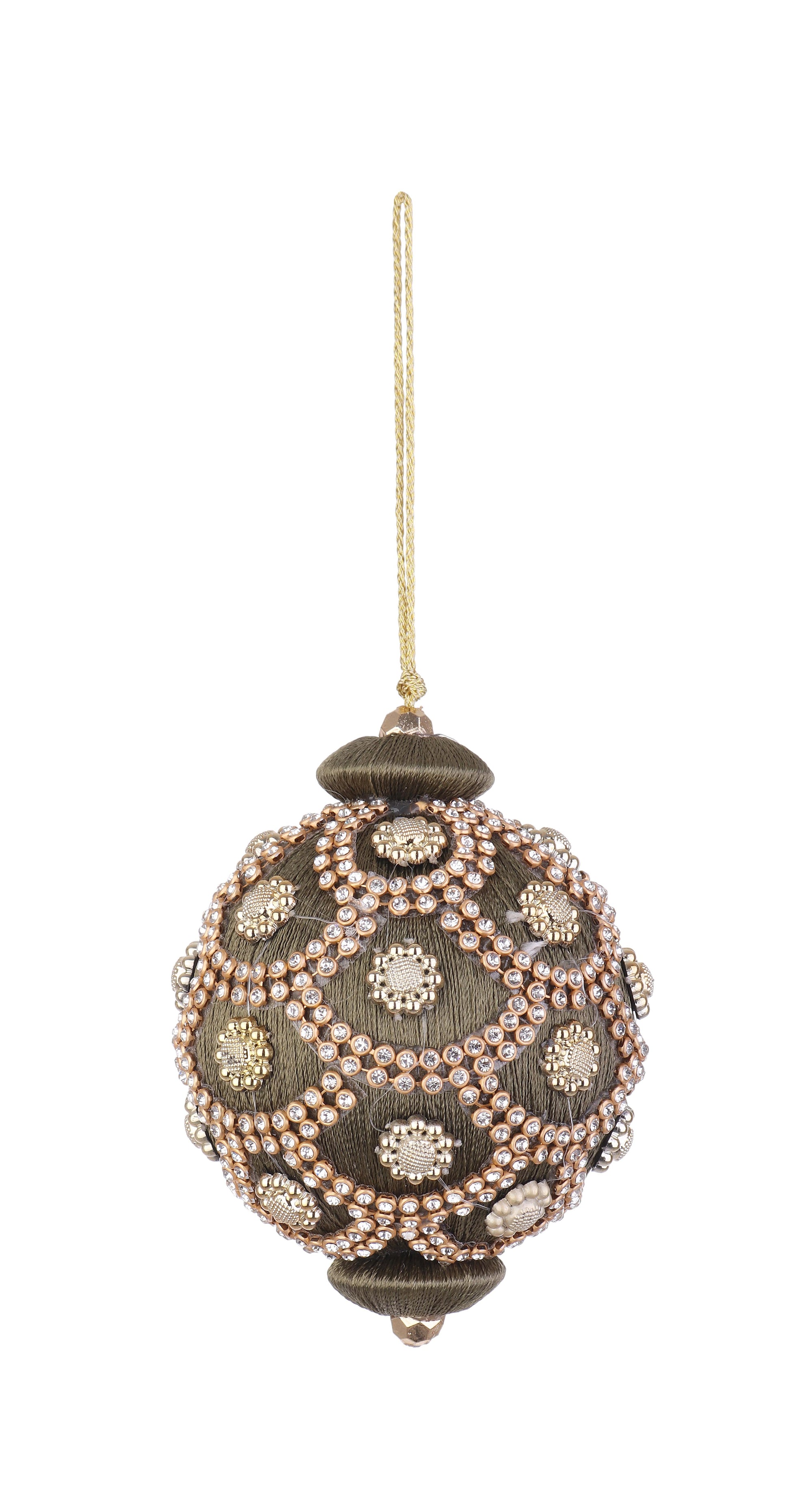 Palla di Natale verde muschio crystal   | Rohome