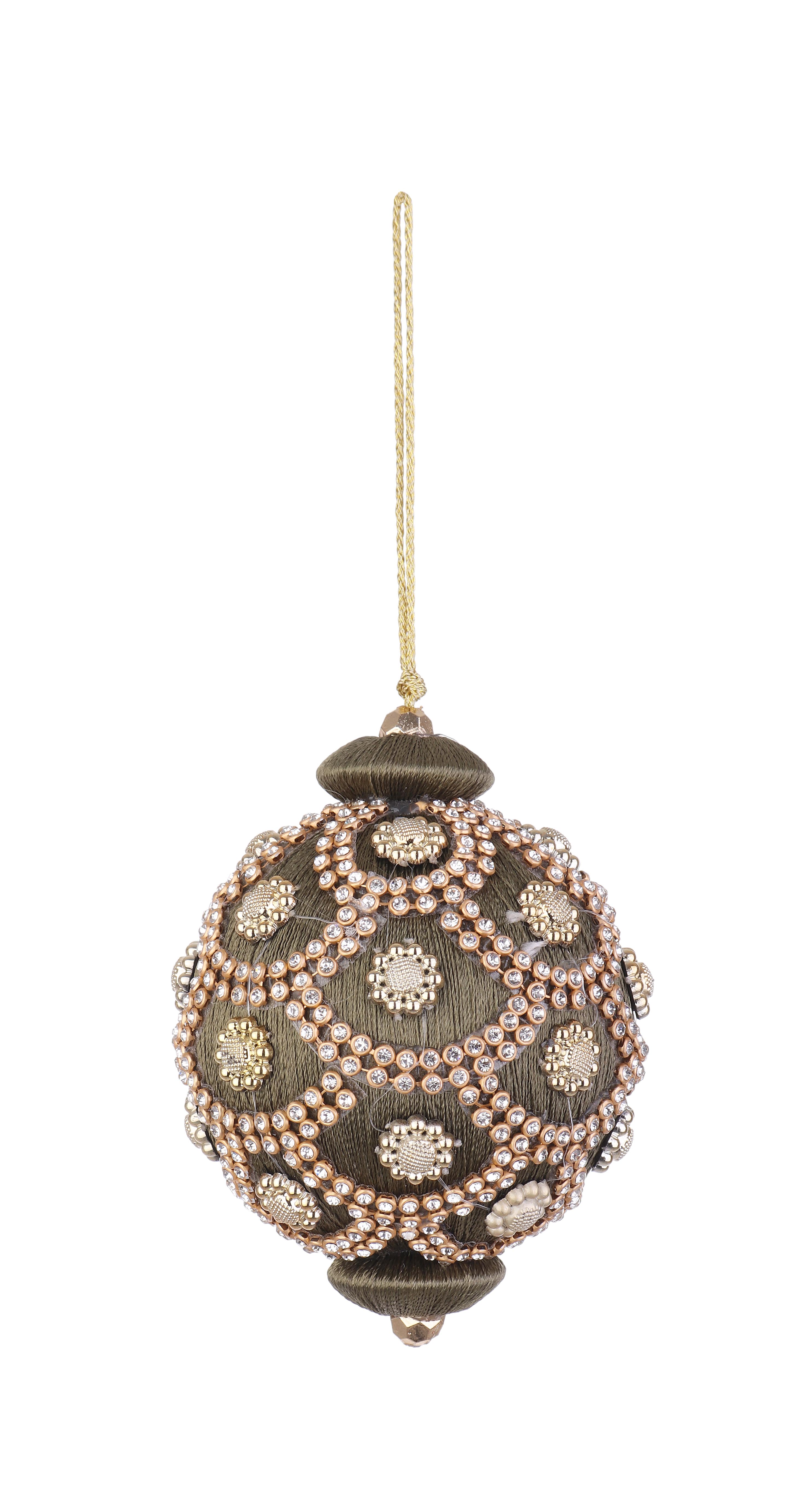Palla di Natale verde muschio crystal   | Rohome