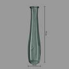 Vaso in vetro riciclato long verde | Rohome