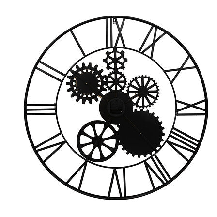 Orologio con ingranaggi al centro D.90cm | Rohome
