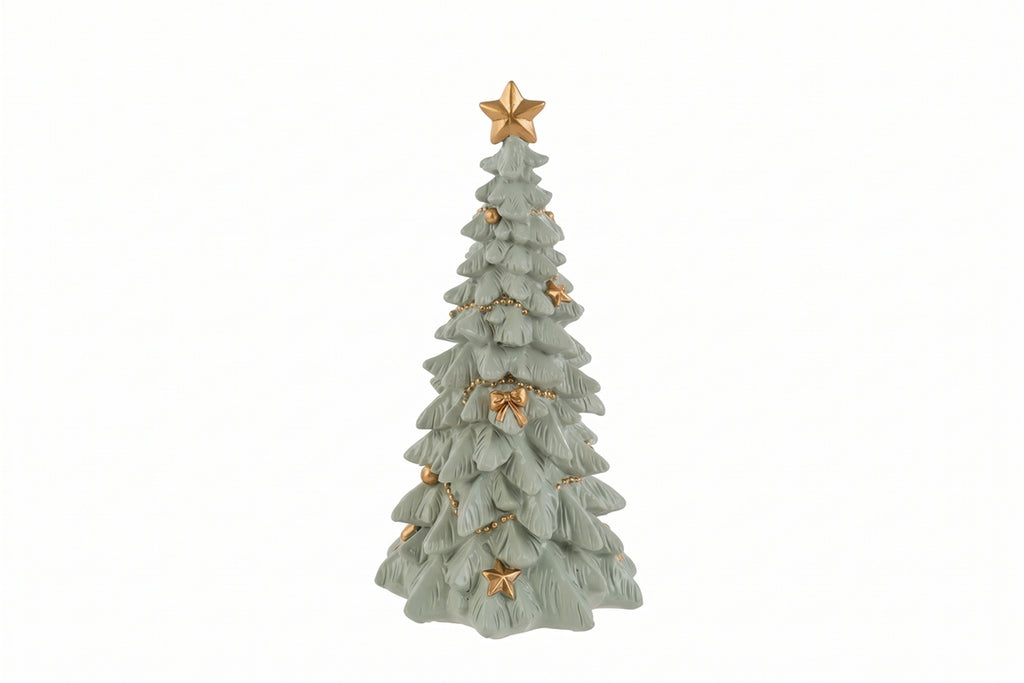 Albero di natale in resina verde chiaro h.25 | Rohome