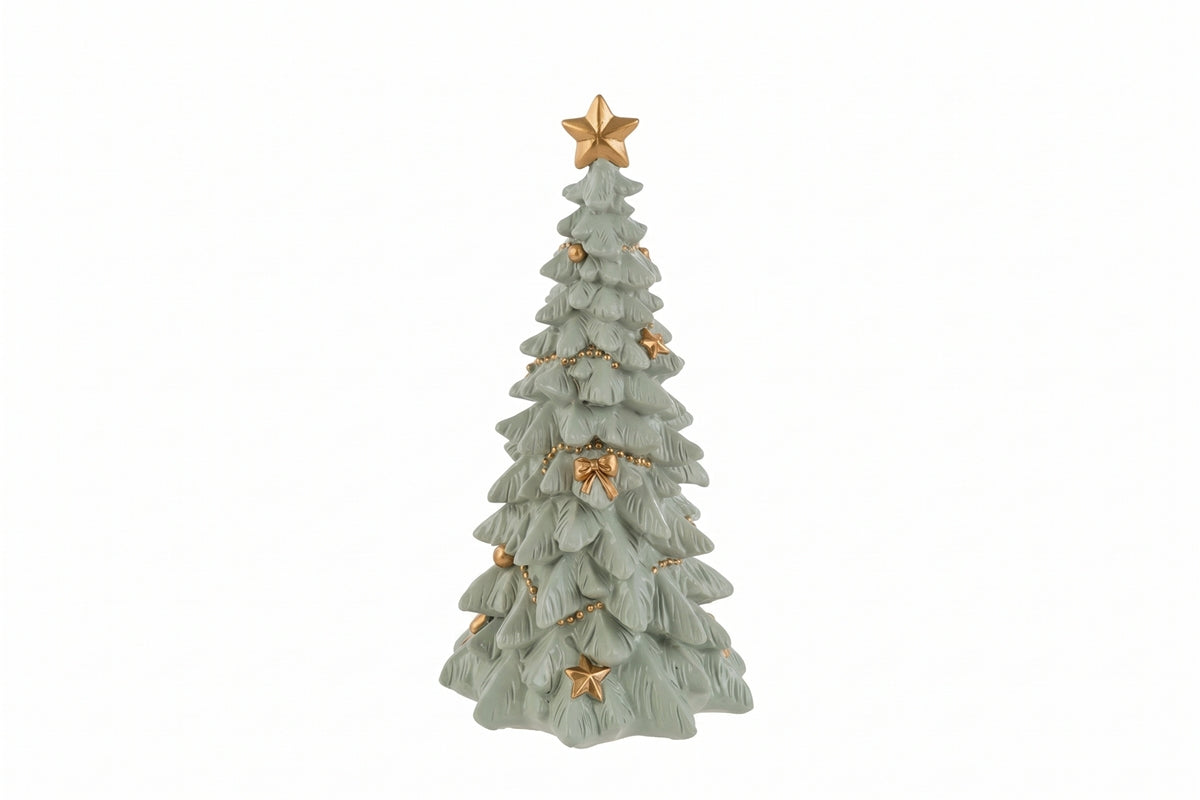 Albero di natale in resina verde chiaro h.25 | Rohome