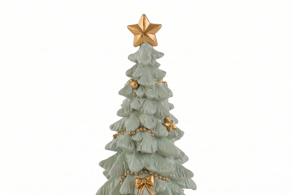 Albero di natale in resina verde chiaro h.25 | Rohome