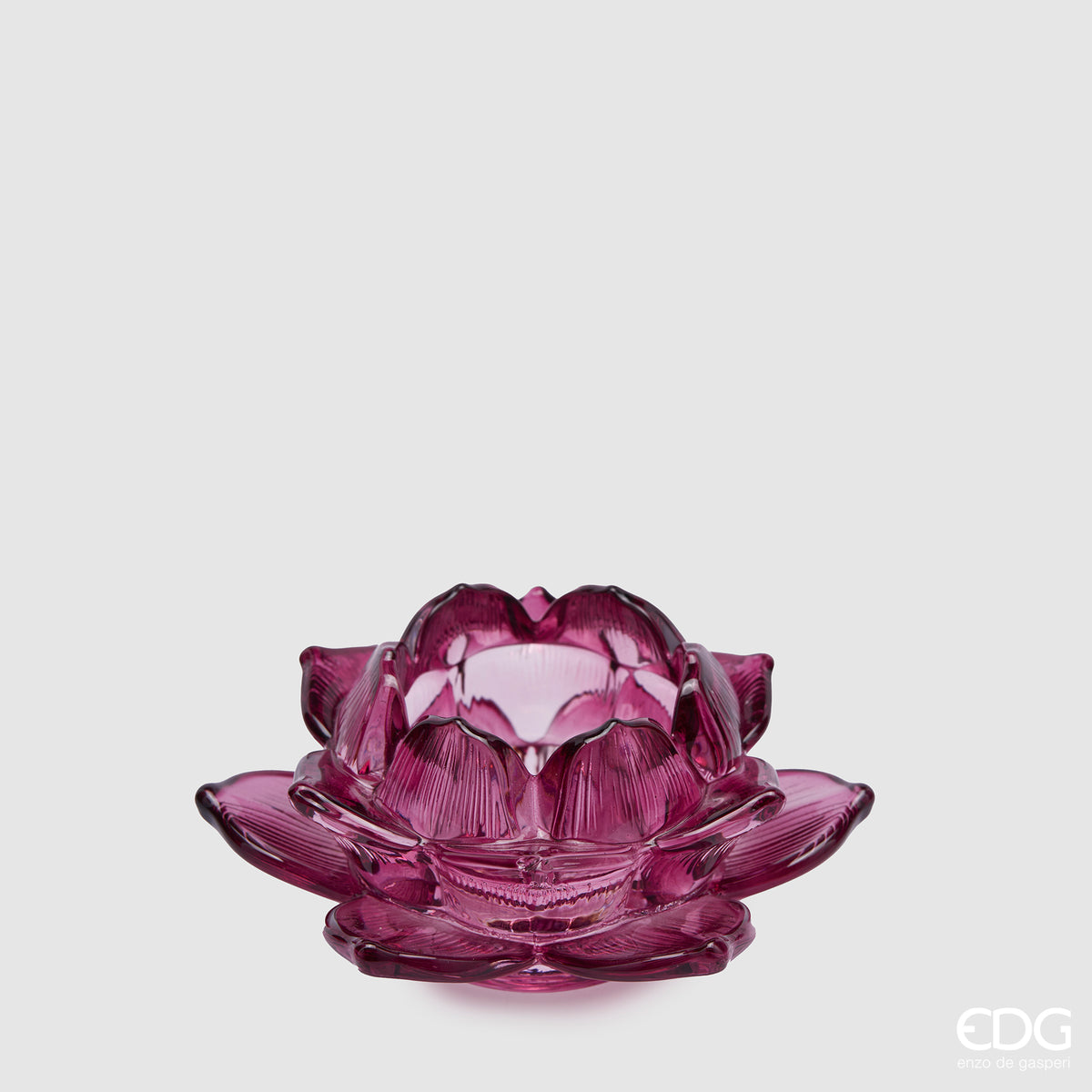Edg - portacandela fiore di loto granata | rohome