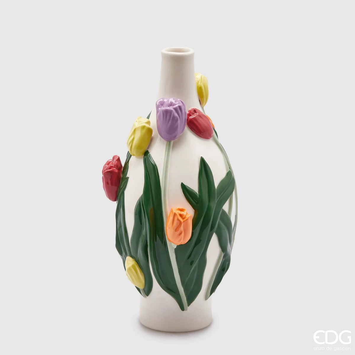 Edg - vaso con tulipani a goccia h 30cm | rohome