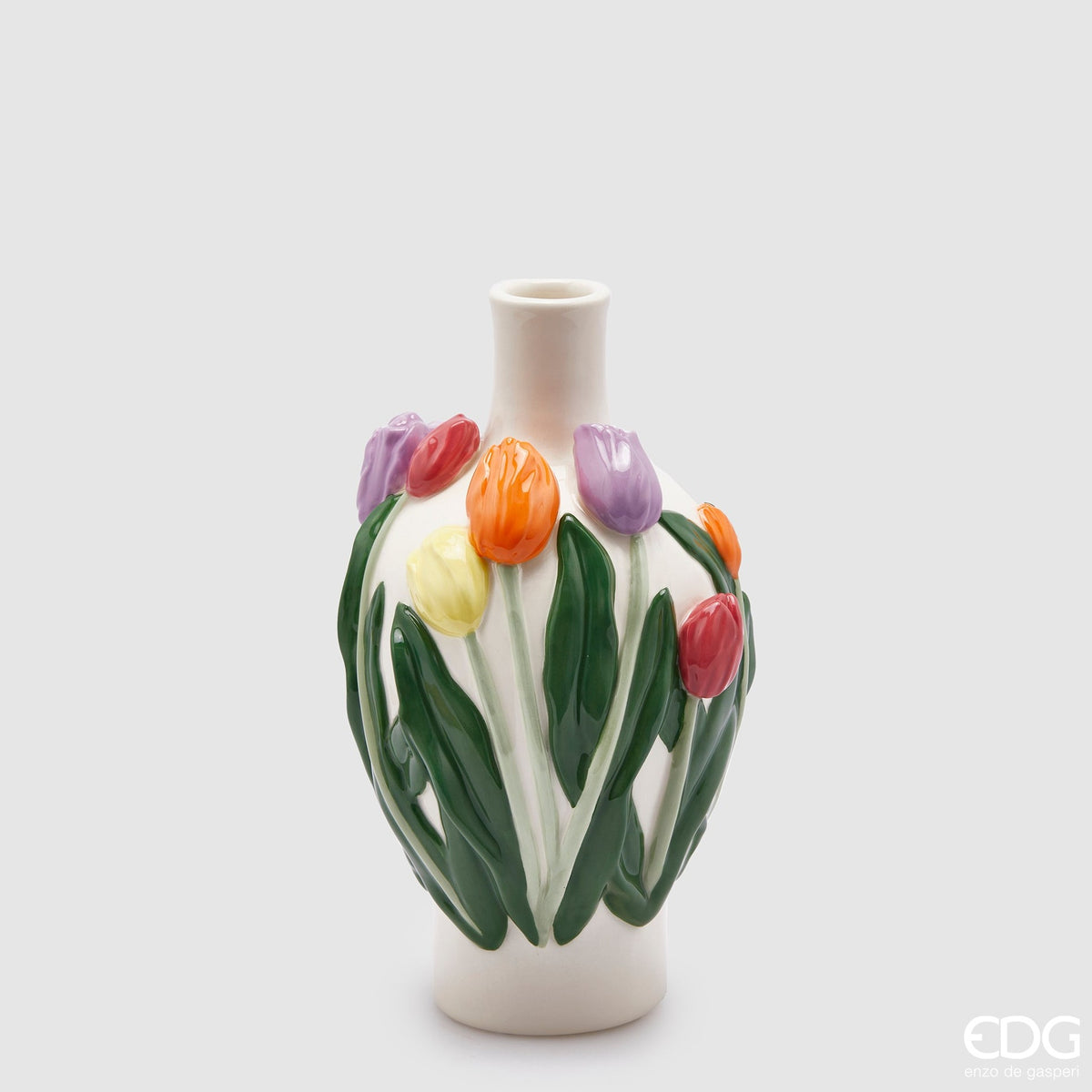 Edg - vaso con tulipani a goccia h 26cm | rohome